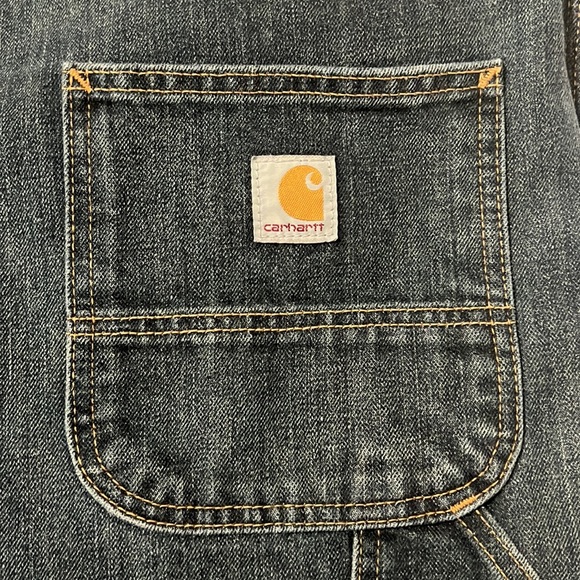 Carhartt carpenter jeans in blue denim. Size 42x30. Durable work jeans. - Picture 5 of 6